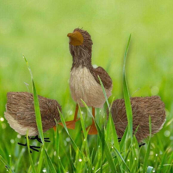 SET OF 3 STRAW EASTER DUCK FAMILY - Picture 6 of 7